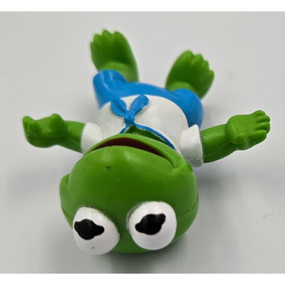 1986 Vintage Muppet Babies Fozzie the Bear and Kermit the Frog McDonalds Toys - Picture 7 of 10